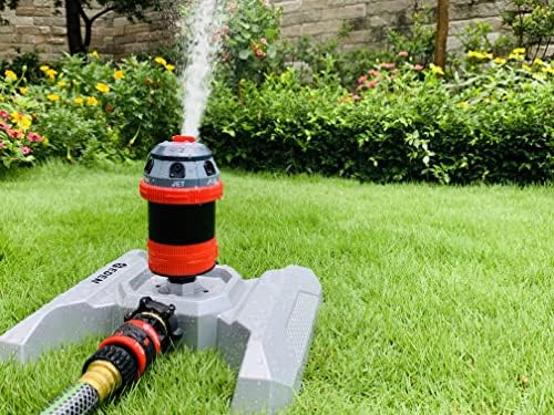 Eden 96122 6-Pattern Mobile Rotary Sprinkler Bundle with Melnor 65131AMZ Mini Oscillator Sprinkler, Waters Up to 80 ft. Diameter - Image 4