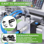 mxuteuk 324PCS Quick Connect Air Hose Fittings,Quick Release Pneumatic Kit - Image 5