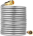 100FT Stainless Steel Garden Hose, 3/4 GHT Male to Female by FangFarm