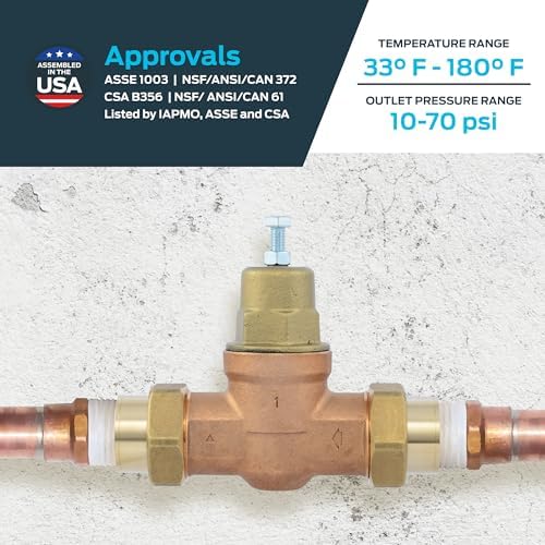Cash Acme EB45 Pressure Regulating Valve, Double Union, 1 Inch NPT Female, Metal Top, 60 PSI, PVA20M-DUTH-60 - Image 4