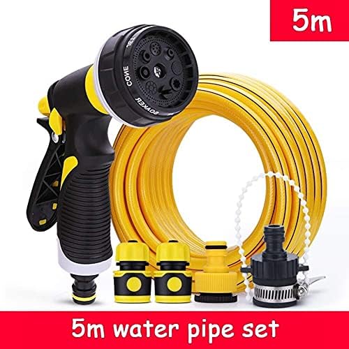 Garden Hose Flexible And Expandable Latex Water Hose With Retractable Solid Brass Fittings And Nozzle Kink Free Lightweight Collapsible Expending Hose (Color : 5m water pipe set) - Image 2