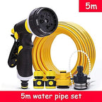 Garden Hose Flexible And Expandable Latex Water Hose With Retractable Solid Brass Fittings And Nozzle Kink Free Lightweight Collapsible Expending Hose (Color : 5m water pipe set) - Image 2