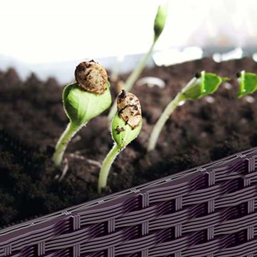 YSUEFIJO Planter Box Outdoor Plastic, Raised Garden Bed Planter Box, Planter Raised Beds for Vegetables, for Easy DIY and Cleaning, for Planting Outdoor Plants Vegetables - Image 6