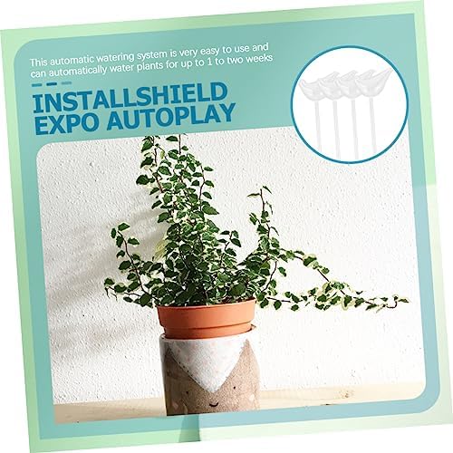 BESPORTBLE 4pcs Self Watering Plant Waterers Decorative Bird Shaped Glass Watering Globes for Indoor and Outdoor Plants Automatic Drip System Lasts Days for Travel and Holidays - Image 3