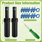 8 Pack Sprinkler Heads Compatible with Rain Bird 5000 Series - Image 2
