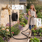 Lightweight No Kink Flexible Water Hose,100FT Garden Hose, Burst & Abrasion Resistant, UV-Stabilized for Lawn Garden Yard - Image 6