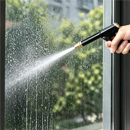 Adjustable High Pressure Water Spray Gun,Multi-Mode Brass Nozzle Car Wash Sprayer for Garden Irrigation&Household Patio Cleaning(Black C Set) - Image 3