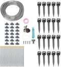 Gardening Supplies Garden Drip Irrigation Watering Kit Automatic Garden 82FT 4/7 PVC Hose Drip Irrigation Sprinkler for Greenhouse Flower Bed Lawn Patio Yard by Zerodis