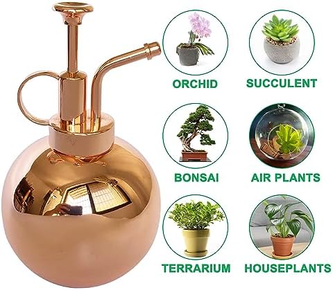Plant Mister Spray Bottle Stainless Steel Plant Sprayer, Small Watering can Plant Spray Bottle Modern Gardening Tools for Indoor Potted Plants Watering and Spraying - Image 6