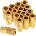 SUNGATOR 15-PCS Brass 1/4" Air Line Quick Connect Fittings, FNPT Coupler by SUNGATOR