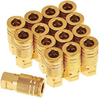 SUNGATOR 15-PCS Brass 1/4" Air Line Quick Connect Fittings, FNPT Coupler by SUNGATOR