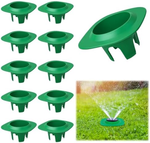 10 Pack Sprinkler Head Protector, Sprinkler Guards for Lawns with 4 Grooves by Phoncoo