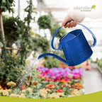 Headwind Danbury Small Watering Can, Indoor Plants Metal Watering Can with Long Spout, 0.5 Gallon Vintage Powder-Coated Steel Plant Watering Can, Indoor & Outdoor – Oceanside Blue - Image 5