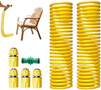 Retractable Spring Garden Hose With Multi Spray Nozzle, Portable ABS Water by Unknown