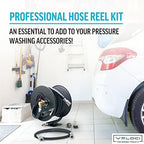 MTM Hydro Reel Kit with Pressure Washer Hose, 100 ft, 3/8 in, Black - Image 5