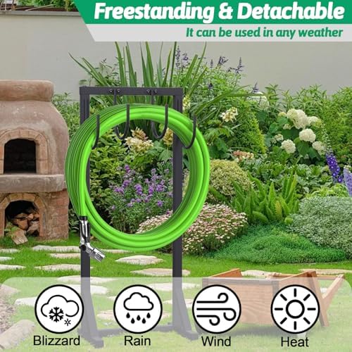 Garden Water Hose Holder for Outside Hose Stand Hanger Rack Freestanding - Image 4