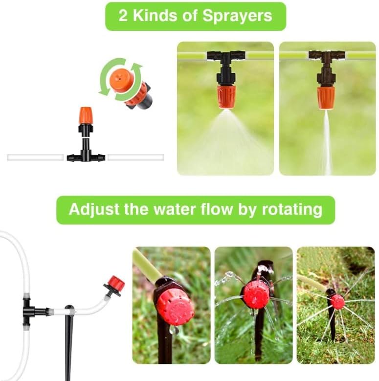 Automatic Drip Irrigation System Watering Adjustable Dripper Garden Plant Self-Watering Kits Hose Drippers Sprinkler Device - Image 2