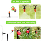 Automatic Drip Irrigation System Watering Adjustable Dripper Garden Plant Self-Watering Kits Hose Drippers Sprinkler Device - Image 2