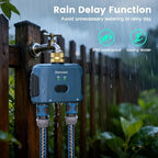 WiFi Water Timer for Garden Hose with Brass Inlet,Smart Hose Timer with WiFi Hub, APP & Voice Control,Up to 20 Watering Plans, 2-Zone Sprinkler Drip Irrigation System Controller for Yard Lawn Watering - Image 4