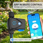 LP WiFi Water Timer, Smart Bluetooth Hose Timer with APP Control, Remote Controlled Watering System with Rain Delay, Manual & Automatic Modes for Garden, Yard, and Lawn Irrigation - Image 2