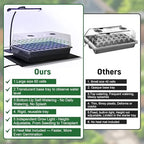 DazSpirit Seed Starter Kit, 60-Cell Tray with Grow Light and Heat Mat - Image 6