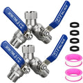 2 Pack 304 Stainless Steel Hose Splitter 2 Way, Full Flow Hose Splitter by Unknown