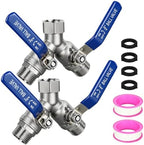 2 Pack 304 Stainless Steel Hose Splitter 2 Way, Full Flow Hose Splitter by Unknown