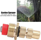 5Pcs Irrigation Nozzle, G1 2 Male Thread Brass Atomizing Nozzle with Filter, Irrigation Drippers Sprinklers for Garden Greenhouse Agricultural - Image 2