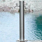 Pool Fountain Acrylic Waterfall Spillway Decorative Water Feature,Freestanding Stainless Steel Garden Water Column - Anti-Freeze Faucet Fountain Decorative Wat by Unknown