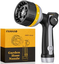 FANHAO Metal Thumb Control Garden Hose Nozzle Heavy Duty, 10 Spray Patterns by FANHAO