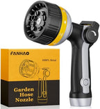 FANHAO Metal Thumb Control Garden Hose Nozzle Heavy Duty, 10 Spray Patterns by FANHAO
