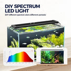 Smart LED Aquarium Light with App Control, Full Spectrum RGB, Bluetooth Enabled, Programmable Timer, Black, for Fish Tanks (WCL30-36B) - Image 3