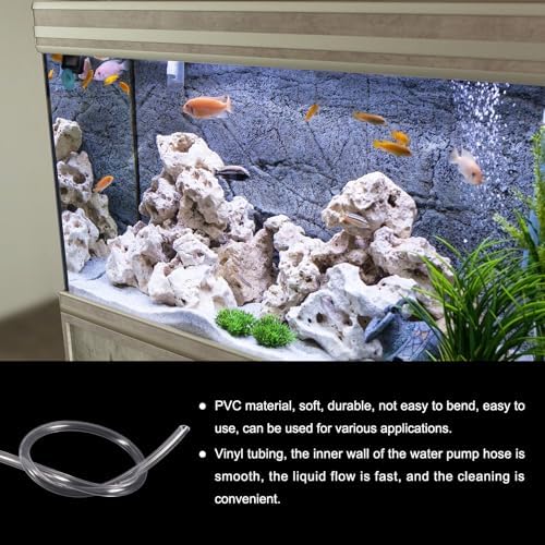 MECCANIXITY Clear PVC Tubing 1/4" ID 3/8" OD Plastic PVC Tube Flexible Water Hose 100ft for Industrial Tubing, Aquariums, 6.4mm x 9.5mm,with 2pcs Clamps - Image 4