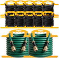 Ripeng 10 Pcs Heavy Duty Extension Cord and Hose Reel with Carrying Handle, Durable ABS H-shape Design Fits 100ft Cord Cable or Water Hose, 50ft Soaker Tube Management (Yellow) by Ripeng