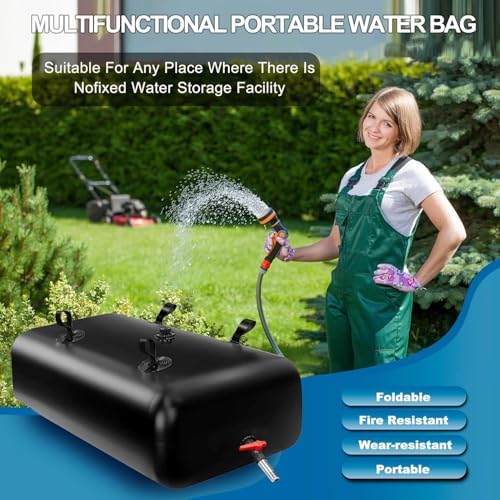 1400L/370Gal Water Bladder Tank, Foldable Portable Water Storage Container - Image 6
