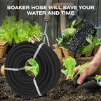 100 FT 1/2" Round Soaker Hose for Gardens and Flower Beds Irrigation - Image 6