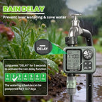 Sprinkler Timer for Garden Hose, Irrigation Water Timer with Rain Delay, Automatic Manual Watering for Lawn Yard Outdoor Drip Irrigation System - Image 5