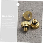 BESPORTBLE 60pcs Brass Misting Nozzle for Outdoor Cooling Systems Leak Atomizing Spray for Garden Water Hose for Irrigation Greenhouses and Patios - Image 2