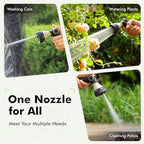 RESTMO Water Hose Nozzle Heavy Duty, Adjustable Hose Sprayer Thumb Control - Image 5