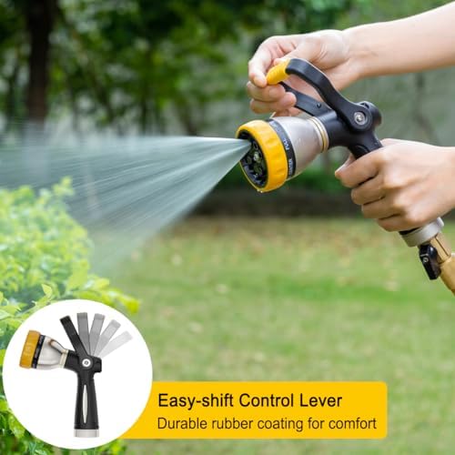 FANHAO 2 Pack Metal Lawn Sprinkler + Heavy Duty Fireman's Hose Nozzle - Image 3