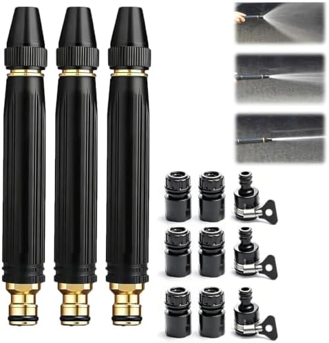 2026 New Heavy Duty Adjustable High Pressure Hose Nozzle, Home High Pressure Car Wash Water Gun, Portable High Power Hose Sprayer for Washing Car Patio Driveway Yard Watering Plants (2, Pacifer) by JAYSHYNE