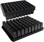 RooTrimmer 54 Cell Seed Starter Trays, 2.8" Deep Plug Tray Seedling for TD377 Nursery Tray, Super Thick Reusable Trays for Easy Transplantation (11.14inch ×14.6 inch, 5-Pack) by RooTrimmer