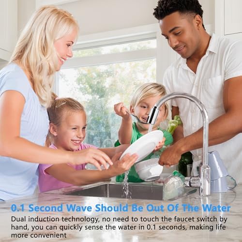 Touchless Automatic Faucet Adapter: Touchless Faucet Motion Sensor Adapter Tap Autowater for Kitchen Bathroom Sink, M22 M24 Tap Nozzle - Image 5