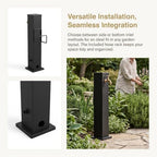 304 Stainless Steel Vertical Garden Water Column with Freestanding Hose Stand, Lock Faucet, Antifreeze Faucet, Hydrant Water Feature Fountain, for Irrigation Gold Square Tube 6 - Image 6