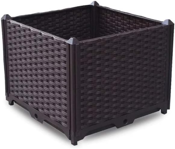 YSUEFIJO Outdoor Raised Garden Bed, Raised Garden Bed Kit Plastic, Planter Box Indoor Rectangular, Planter Raised Beds for Vegetables, for Flowers, Herbs, Fruits by WELCOMETOYSUEFIJO