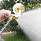 Hose Sprayer Nozzle Brass Adjustable Heavy Duty Garden Spray Attachment for Plant Watering Seedling Cultivation - Image 4
