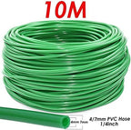 4/7mm Watering PVC Hose Garden, 1/4inch Tubing Pipe 1/2'' and 3/4'' Connector fit Plants Irrigation System Kit Greenhouse 5-50M(10M) - Image 2
