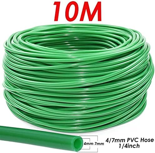 4/7mm Watering PVC Hose Garden, 1/4inch Tubing Pipe 1/2'' and 3/4'' Connector fit Plants Irrigation System Kit Greenhouse 5-50M(10M) - Image 2