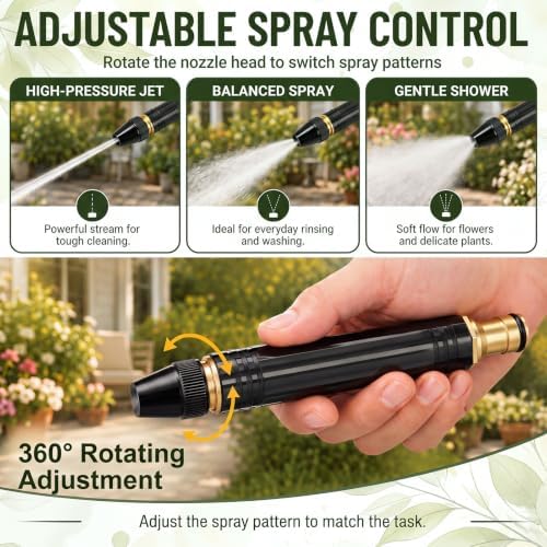 8 Pcs High Pressure Hose Nozzle, Aluminum Garden Hose Nozzles - Image 4