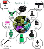 30Meters Garden Automatic Drip Irrigation Set,Adjustable Micro DIY Irrigation Kit Plant Water Saving System,Heavy Duty Tube Watering Kit for Patio Lawn Garden Greenhouse Flower (30Meters Kit) - Image 2